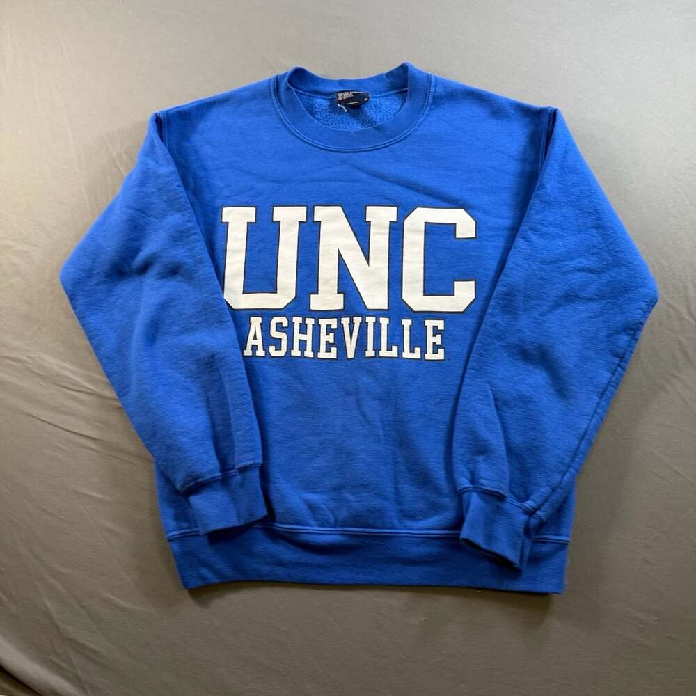 UNC Asheville Bulldogs MV Sport Crewneck Sweatshirt Royal Blue Small